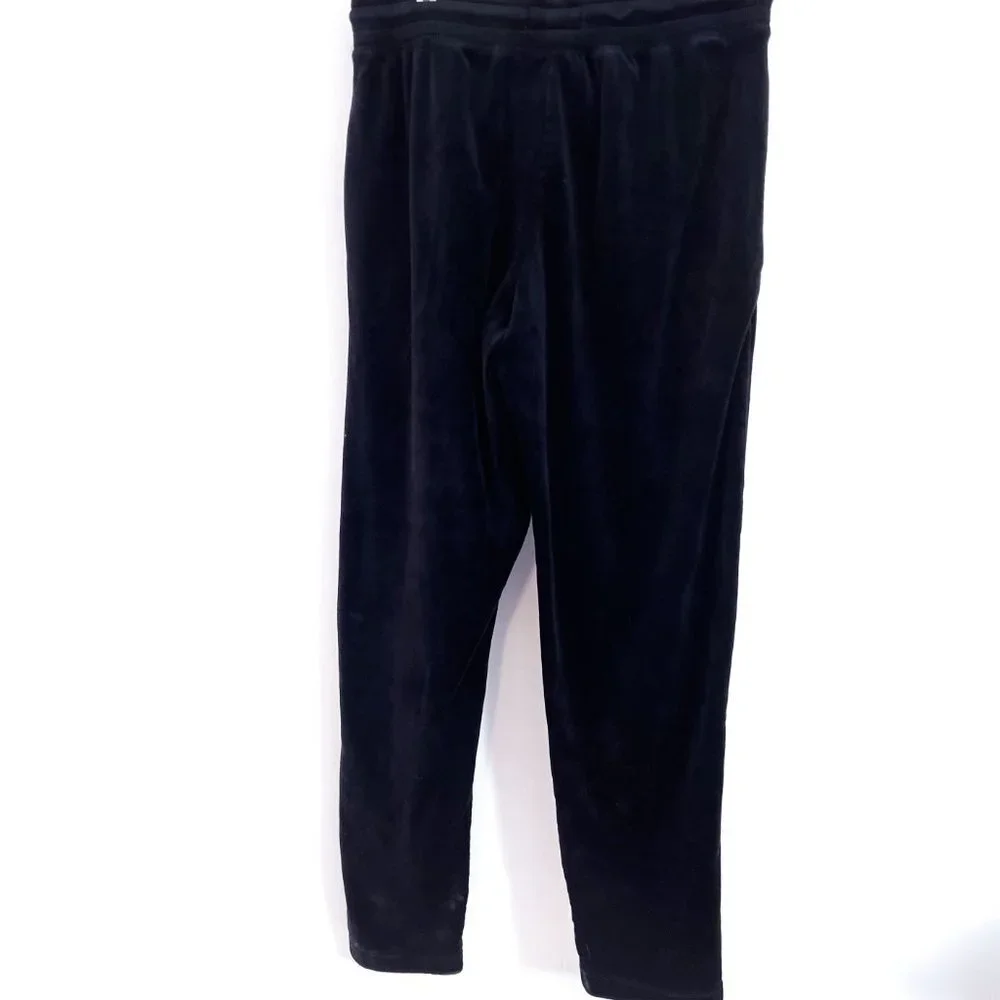 Polo Ralph Lauren Plush Velour Pajama Lounge Pant size Small Black & Red